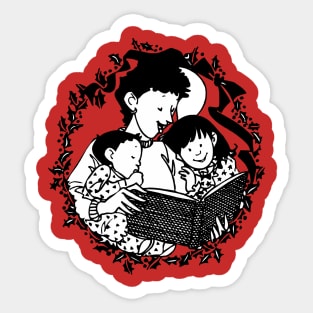 Christmas Eve Mother & Kids Sticker